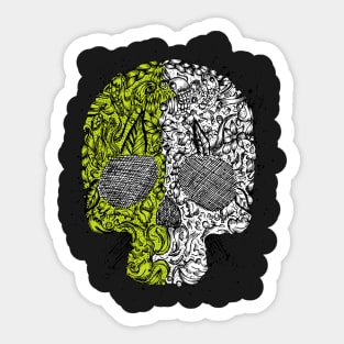 Pop Art Skull Sticker